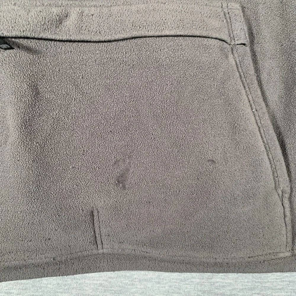 The North Face Hoodie Mens XL Gray 1/4 Zip Fleece Kangaroo Pocket Logo Pullover